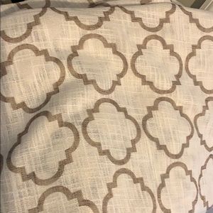 4 Quatrefoil curtain panels 84” with grommets